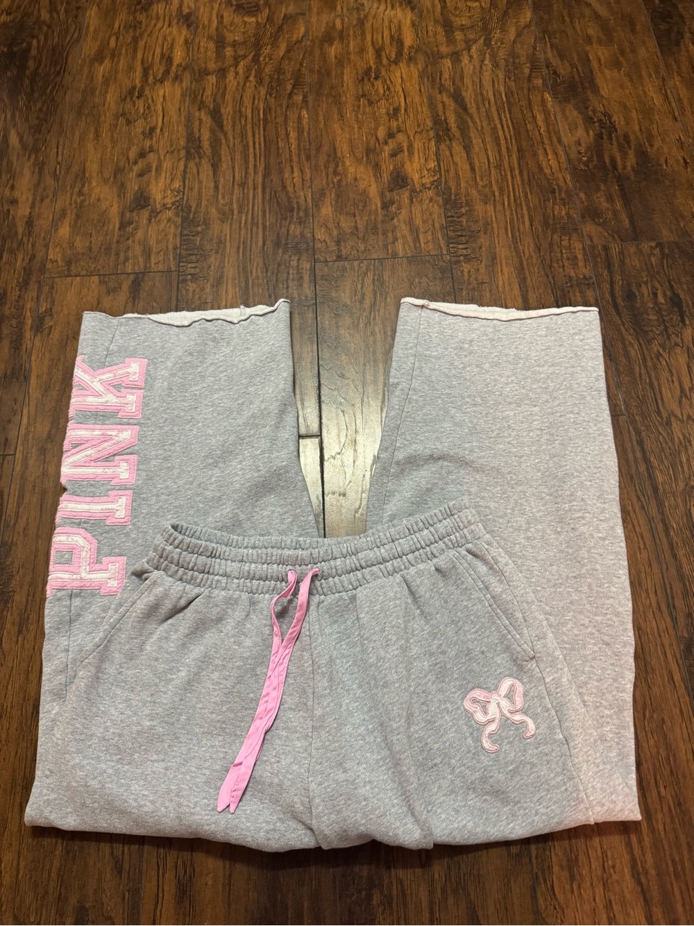 LoveShackFancy x pink sweatpants